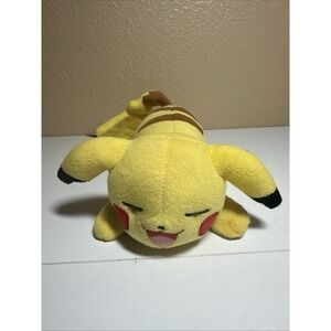 Pikachu Pokemon Tomy USA Sleeping Plush 8" Doll Stuffed Toy 2017